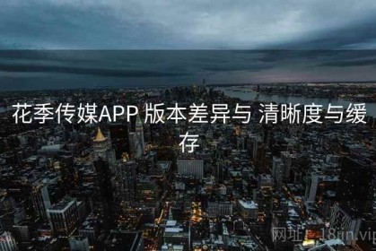 花季传媒APP 版本差异与 清晰度与缓存