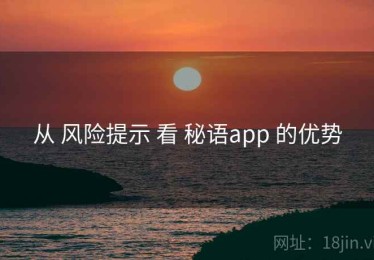 从 风险提示 看 秘语app 的优势