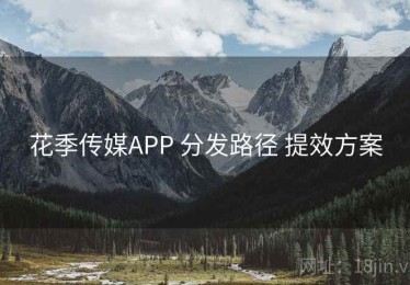 花季传媒APP 分发路径 提效方案