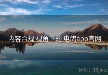 内容合规 视角下的 电鸽app官网