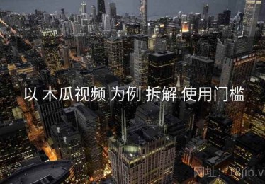 以 木瓜视频 为例 拆解 使用门槛