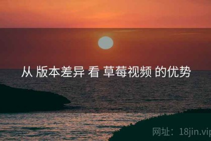 从 版本差异 看 草莓视频 的优势