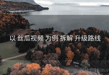 以 丝瓜视频 为例 拆解 升级路线
