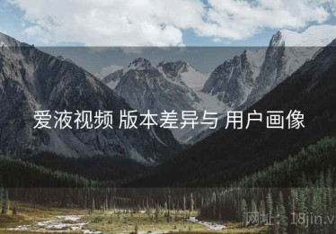 爱液视频 版本差异与 用户画像