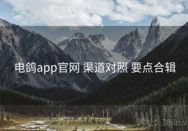 电鸽app官网 渠道对照 要点合辑