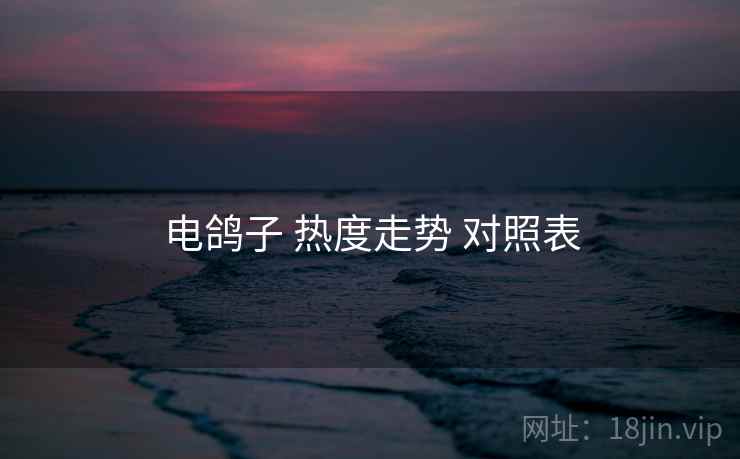 电鸽子 热度走势 对照表 电鸽子 热度走势 对照表