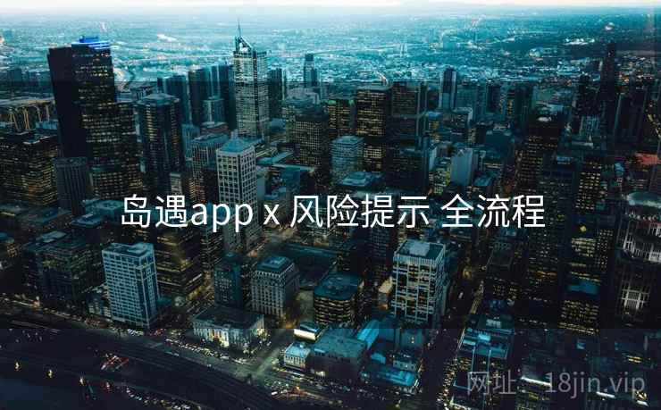 岛遇app x 风险提示 全流程 岛遇app x 风险提示 全流程